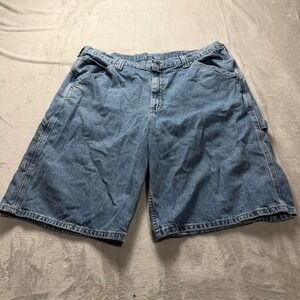 Lee Carpenter Denim Jean Shorts Mens Size m Blue Relaxed Fit